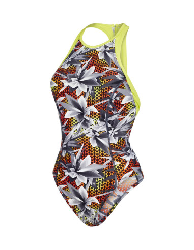 Speedo Hydra Fizz High Neck Swimsuit Costume da Bagno Donna