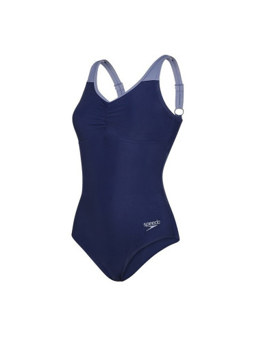 Speedo Costume da bagno Donna con clip posteriore Blu/grigio