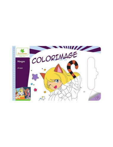 Libro da colorare MANGAS TEEN