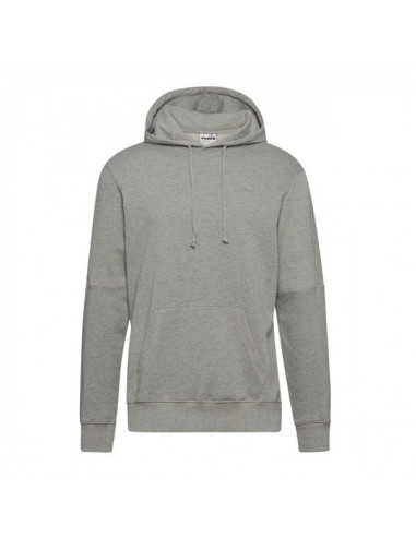 Diadora Felpa Uomo Hoodie Sweat Core Grey Melange