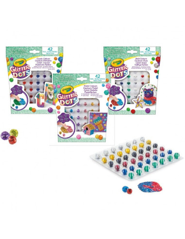 Crayola Glitter dots Assortiti