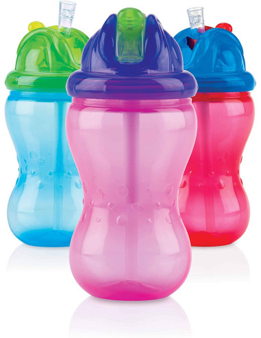 Borraccia Nuby con cannuccia Flip-it Colore Assortito 360 ml