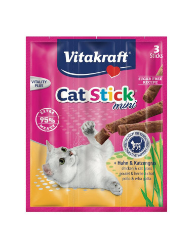 VITAKRAFT Alimento CAT STICK MINI polle e erba gatta Busta 3x18 gr