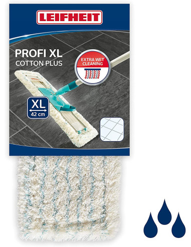 LEIFHEIT Panno pavimento  Ricambio Cotton Plus PROFI XL L. 42cm