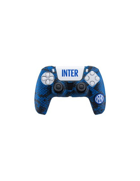 Cover gamepad PLAYSTATION 5 Fc Inter 4.0 + Sticker Nero e Azzurro