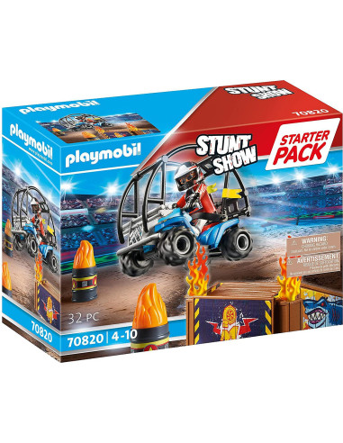 Playmobil Stuntshow 70820 Quad con Rampa Infuocata