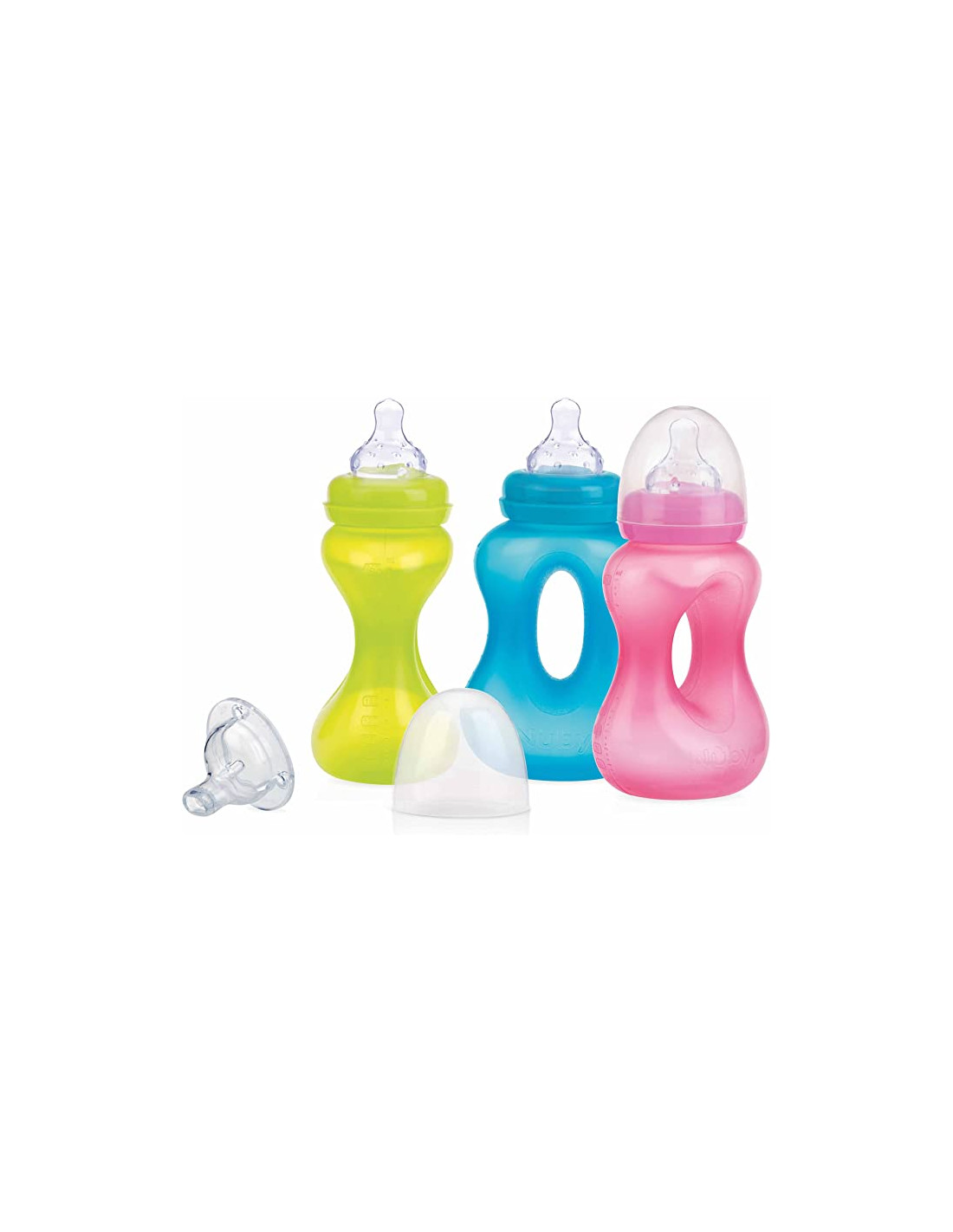 Nuby ID1241 Biberon Educativo 3 mesi+ Colore assortito