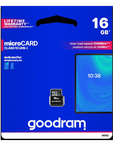 Micro SD card GoodRAM 16GB class 10 UHS I