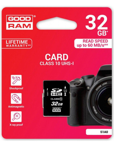 Scheda SD 32GB SDHC Goodram - blister retail