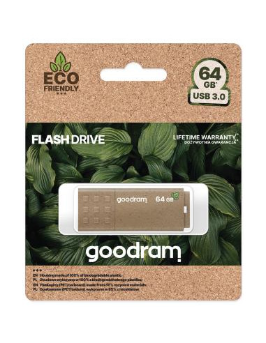 Pendrive GoodRAM 64GB UME3 GREEN USB 3.0 - retail blister