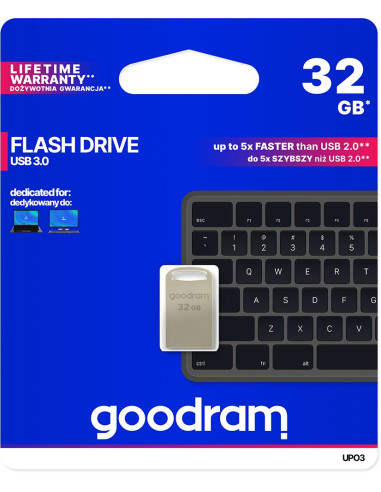 Pendrive metal GOODRAM POINT UPO3 32GB USB 3.0 - blister