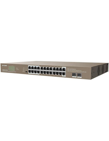 Switch Unmanaged 24 Porte PoE 100/1000 + 2SFP 410W 