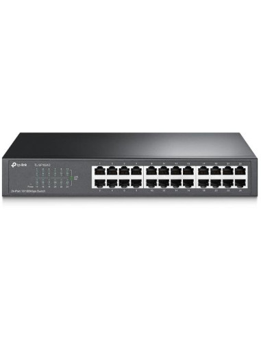 Switch desktop 24 porte 10/100Mbps in acciaio TL-SF1024D