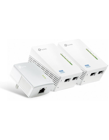 Kit powerline AV600 WiFi 300Mbps 2 Porte LAN (3 Pezzi)